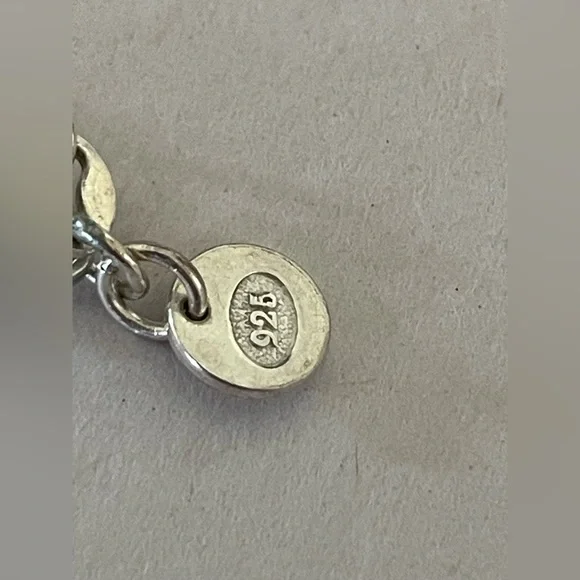 16” Sterling Silver (925) Teardrop Necklace In Good Condition - Picture 6 of 8